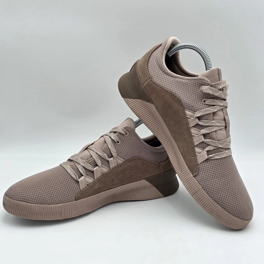 Sorel Out N About Plus Shoes Women's 9 Lace Up Casual Sneakers HL4090 Dusty Pink